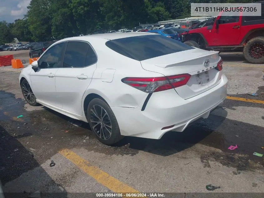 4T1B11HK8JU567306 2018 Toyota Camry Se