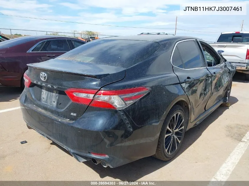 2018 Toyota Camry Se VIN: JTNB11HK7J3007461 Lot: 39594303