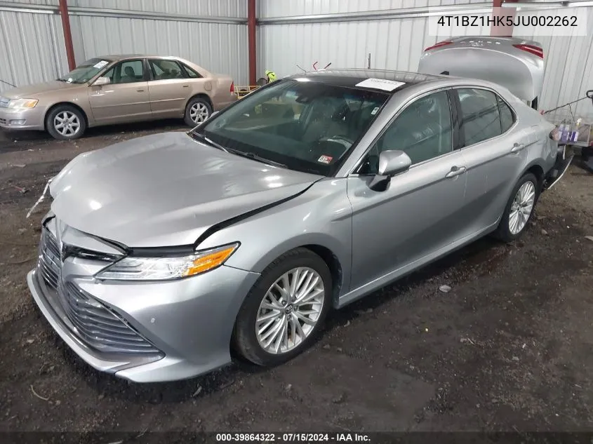 2018 Toyota Camry Xle V6 VIN: 4T1BZ1HK5JU002262 Lot: 39864322