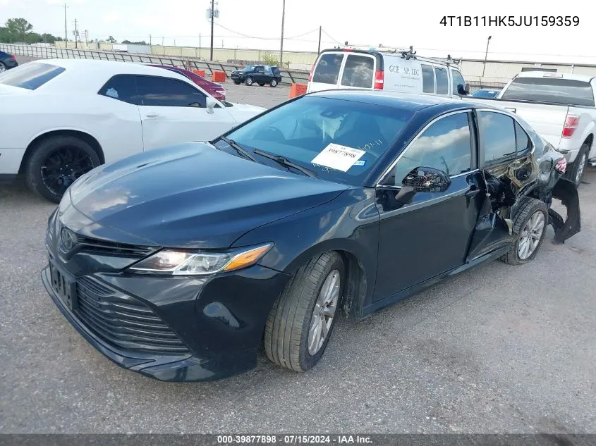 2018 Toyota Camry Le VIN: 4T1B11HK5JU159359 Lot: 39877898