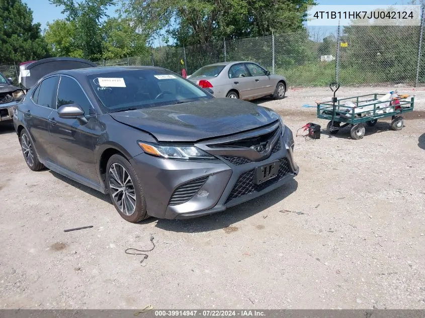 2018 Toyota Camry Se VIN: 4T1B11HK7JU042124 Lot: 39914947