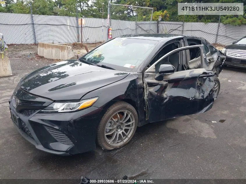 4T1B11HK3JU549280 2018 Toyota Camry Se