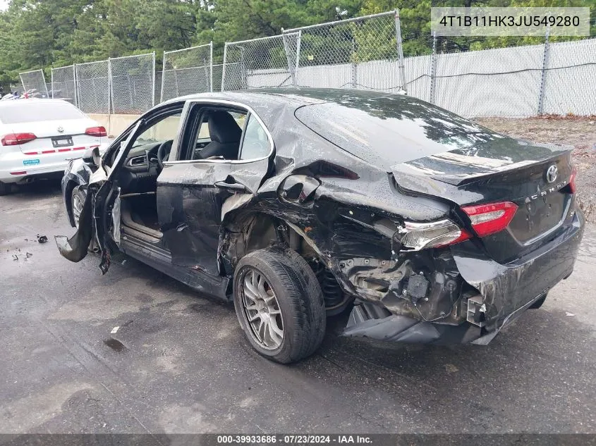 2018 Toyota Camry Se VIN: 4T1B11HK3JU549280 Lot: 39933686