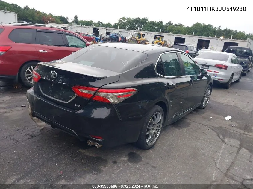 2018 Toyota Camry Se VIN: 4T1B11HK3JU549280 Lot: 39933686