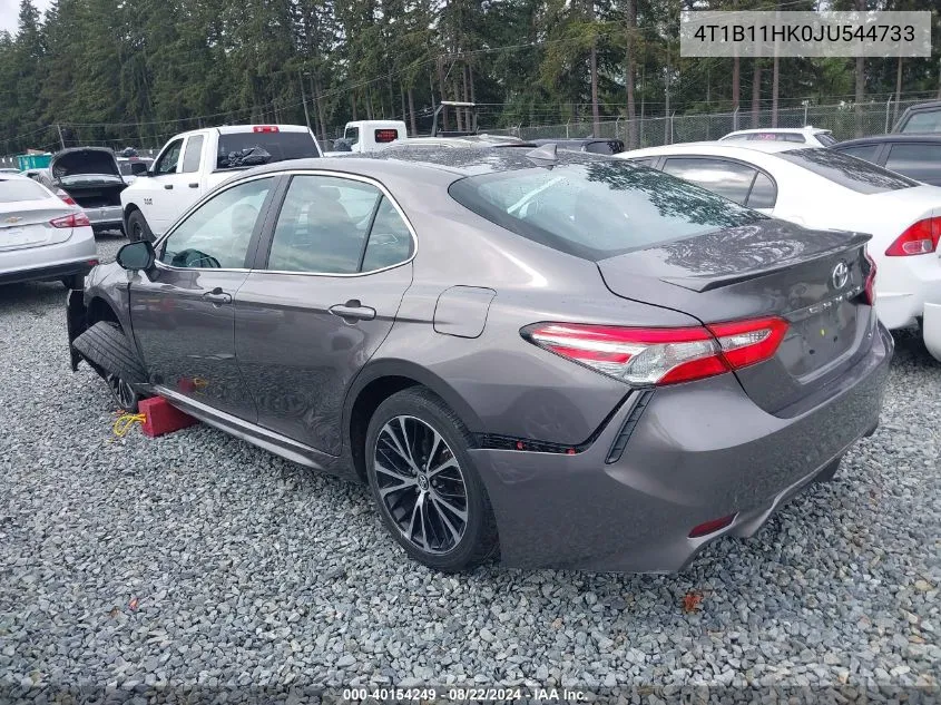 2018 Toyota Camry Se VIN: 4T1B11HK0JU544733 Lot: 40625260