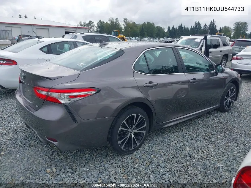 2018 Toyota Camry Se VIN: 4T1B11HK0JU544733 Lot: 40625260