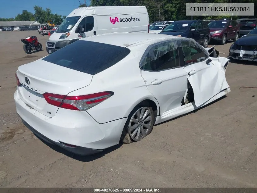 4T1B11HK5JU567084 2018 Toyota Camry Le