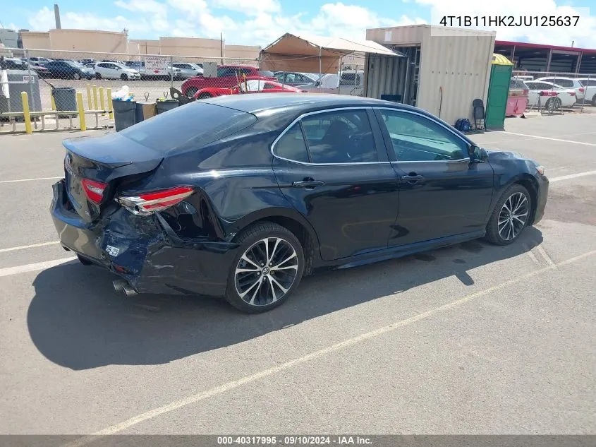 4T1B11HK2JU125637 2018 Toyota Camry Se