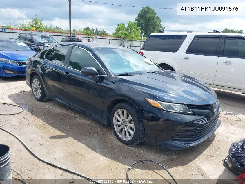 2018 Toyota Camry Le VIN: 4T1B11HK1JU091576 Lot: 40352193