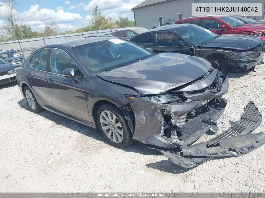 4T1B11HK2JU140042 2018 Toyota Camry Le