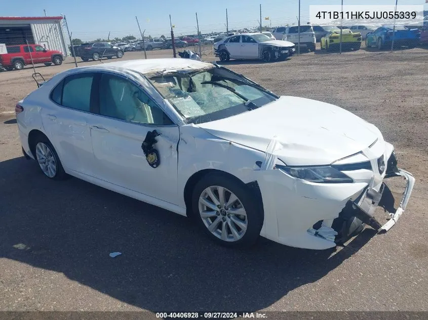 2018 Toyota Camry Le VIN: 4T1B11HK5JU055339 Lot: 40406928