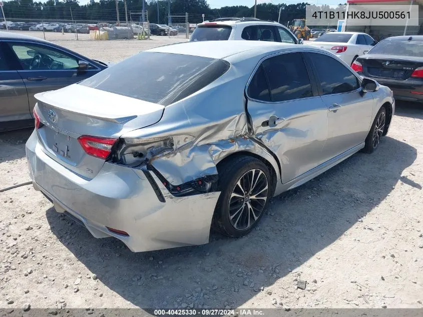 2018 Toyota Camry Se VIN: 4T1B11HK8JU500561 Lot: 40425330