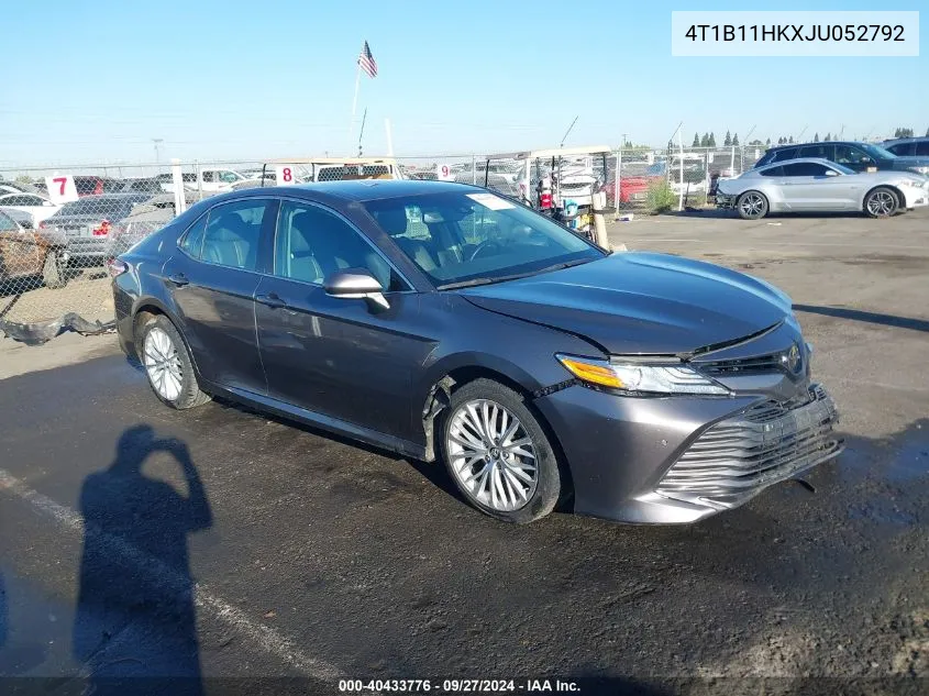 4T1B11HKXJU052792 2018 Toyota Camry Xle