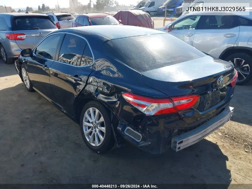 JTNB11HK8J3029565 2018 Toyota Camry Le