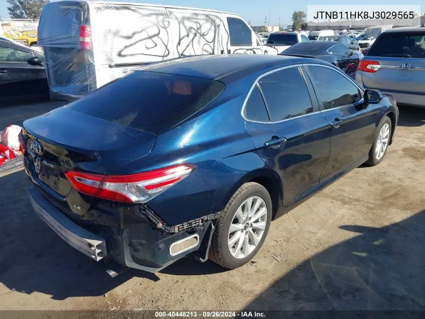 2018 Toyota Camry Le VIN: JTNB11HK8J3029565 Lot: 40448213