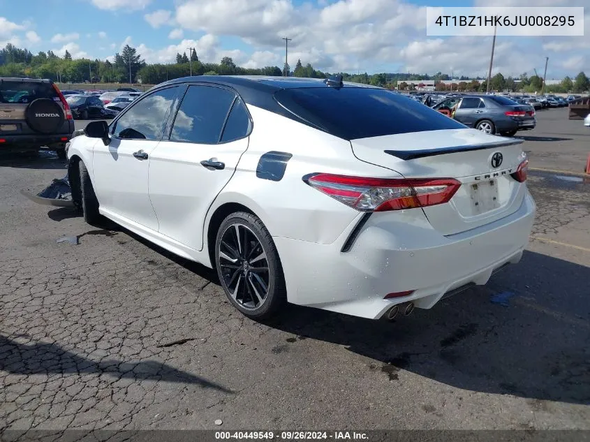 2018 Toyota Camry Xse V6 VIN: 4T1BZ1HK6JU008295 Lot: 40449549