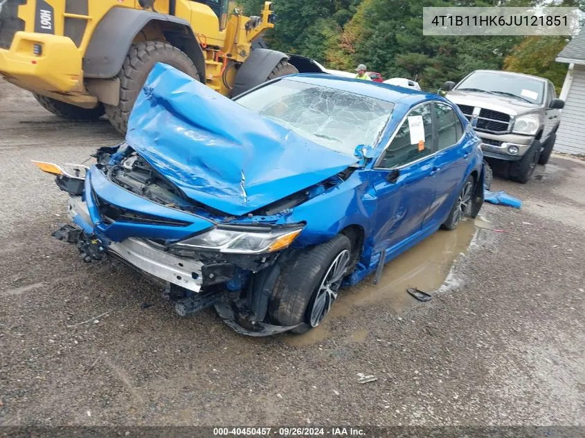 4T1B11HK6JU121851 2018 Toyota Camry Se