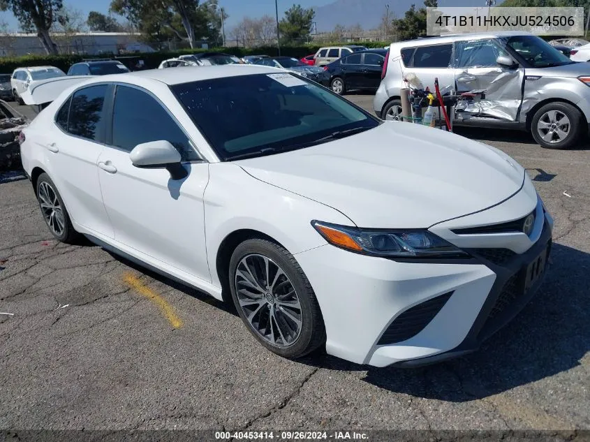 2018 Toyota Camry Se VIN: 4T1B11HKXJU524506 Lot: 40453414