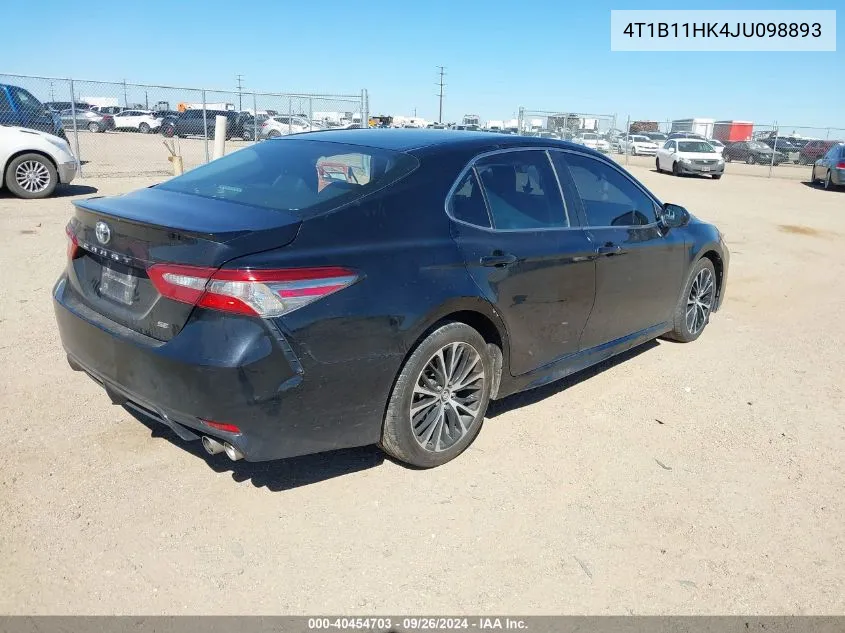 4T1B11HK4JU098893 2018 Toyota Camry Se