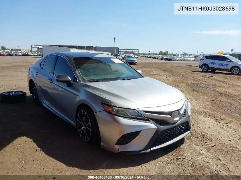 JTNB11HK0J3028698 2018 Toyota Camry L/Le/Xle/Se/Xse