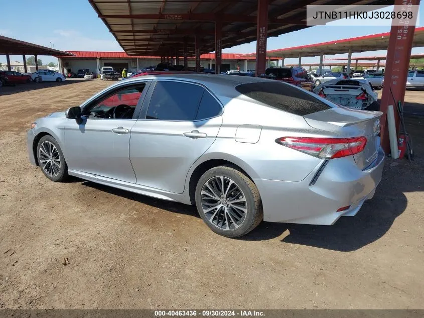 JTNB11HK0J3028698 2018 Toyota Camry L/Le/Xle/Se/Xse