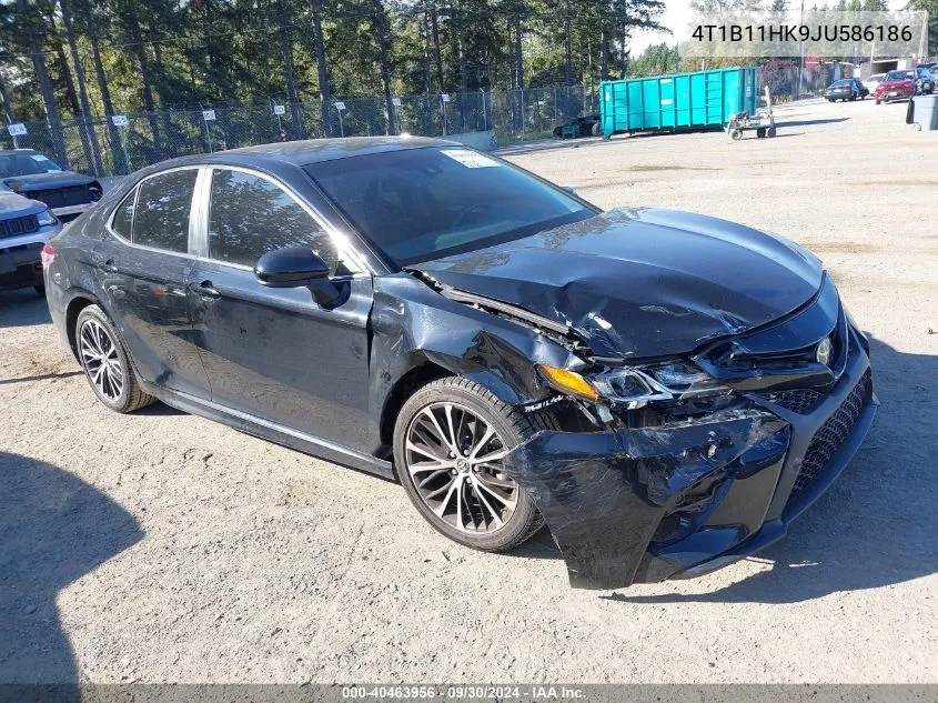 2018 Toyota Camry Se VIN: 4T1B11HK9JU586186 Lot: 40463956