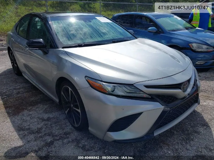 2018 Toyota Camry Xse/Xle VIN: 4T1BZ1HK3JU010747 Lot: 40466842