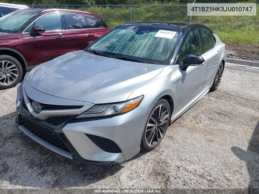 2018 Toyota Camry Xse/Xle VIN: 4T1BZ1HK3JU010747 Lot: 40466842