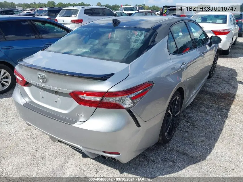 2018 Toyota Camry Xse/Xle VIN: 4T1BZ1HK3JU010747 Lot: 40466842