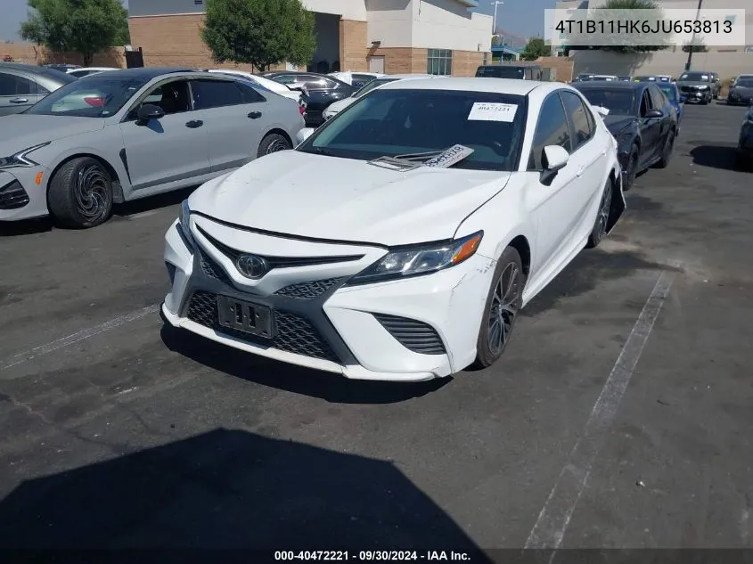 4T1B11HK6JU653813 2018 Toyota Camry Se