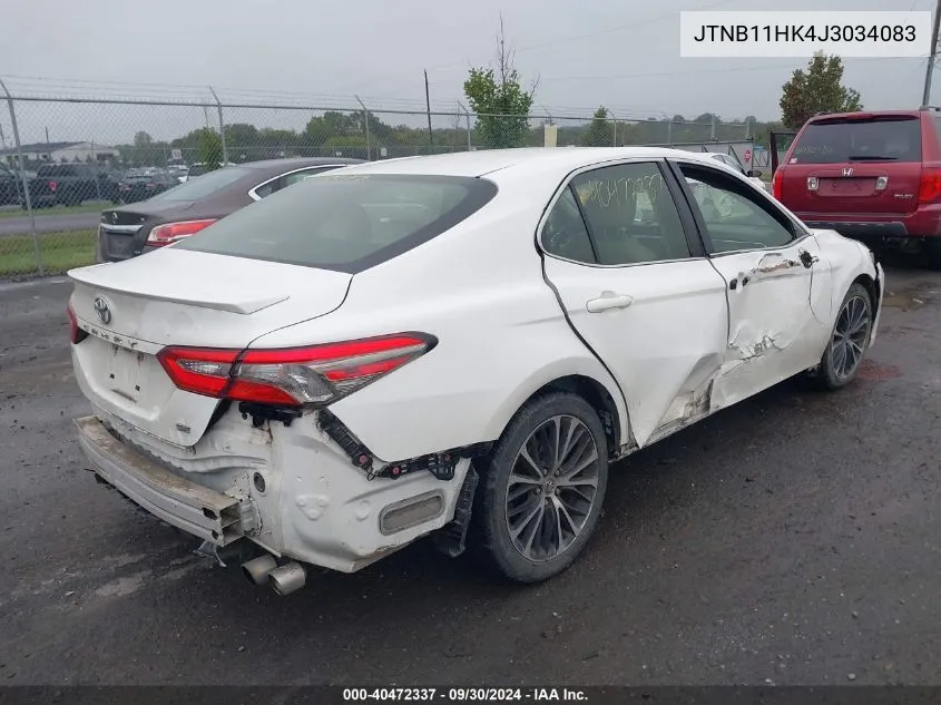 2018 Toyota Camry Se VIN: JTNB11HK4J3034083 Lot: 40472337