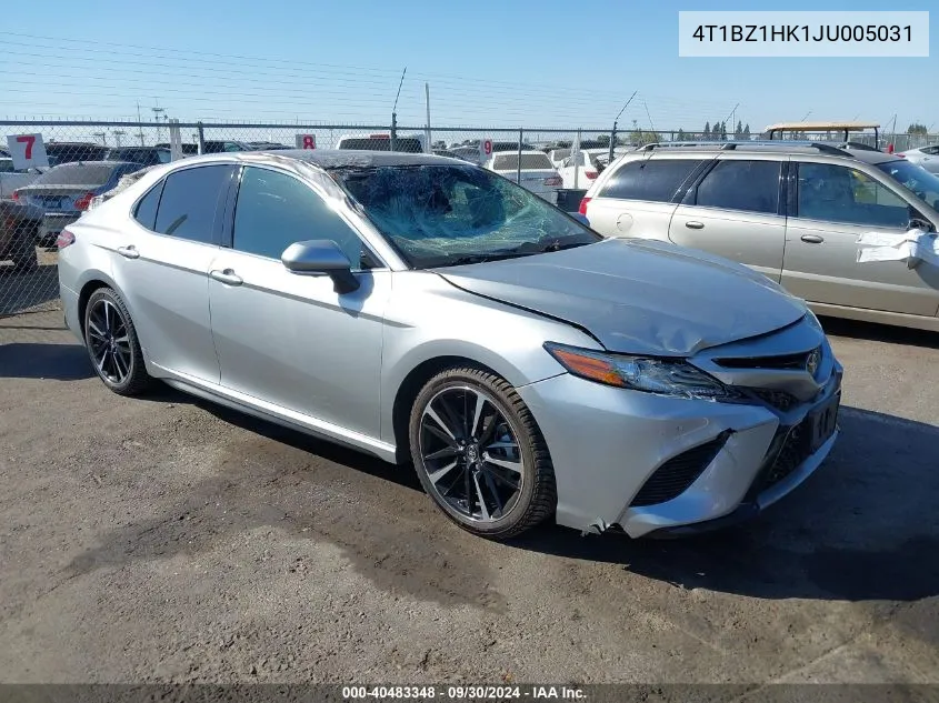 2018 Toyota Camry Xse V6 VIN: 4T1BZ1HK1JU005031 Lot: 40483348