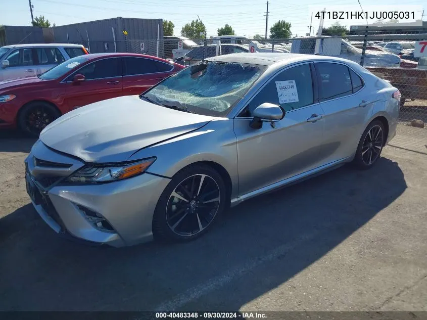 2018 Toyota Camry Xse V6 VIN: 4T1BZ1HK1JU005031 Lot: 40483348