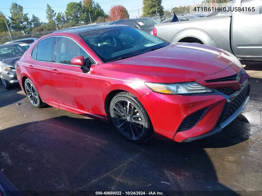 2018 Toyota Camry Xse VIN: 4T1B61HK0JU584165 Lot: 40650022