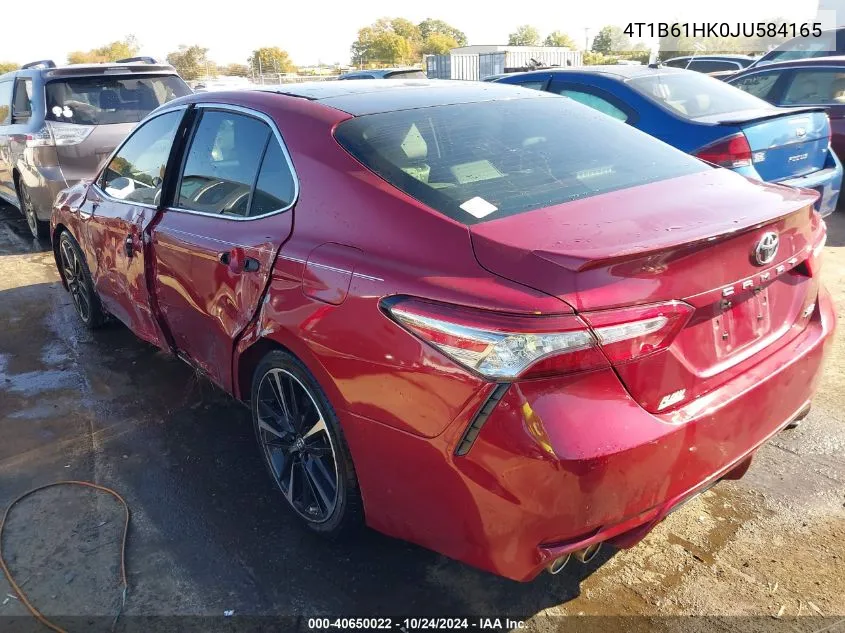 2018 Toyota Camry Xse VIN: 4T1B61HK0JU584165 Lot: 40650022