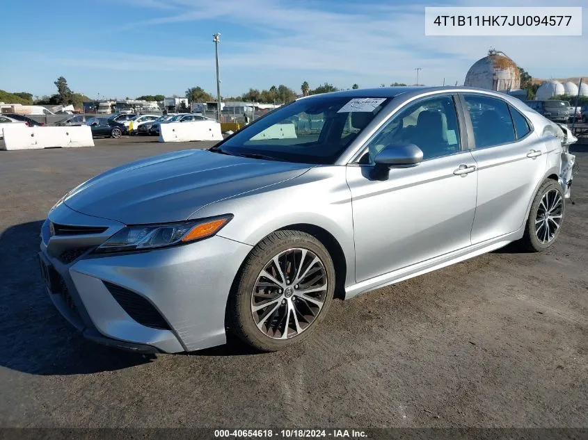 2018 Toyota Camry Se VIN: 4T1B11HK7JU094577 Lot: 40654618