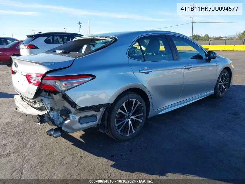 2018 Toyota Camry Se VIN: 4T1B11HK7JU094577 Lot: 40654618