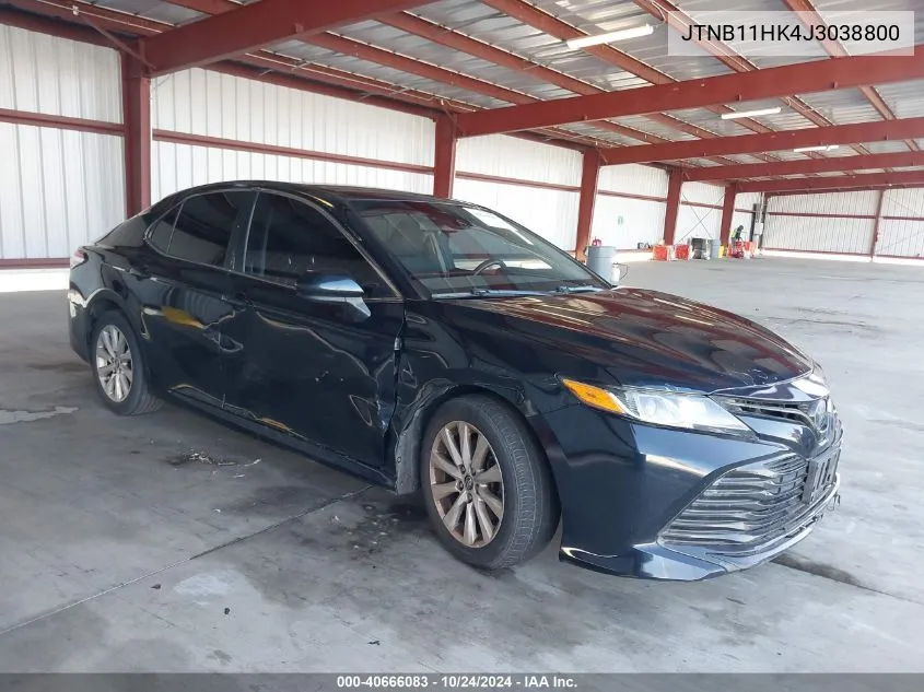 2018 Toyota Camry Le VIN: JTNB11HK4J3038800 Lot: 40666083