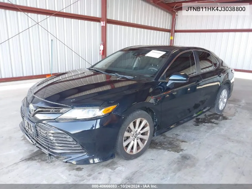 2018 Toyota Camry Le VIN: JTNB11HK4J3038800 Lot: 40666083