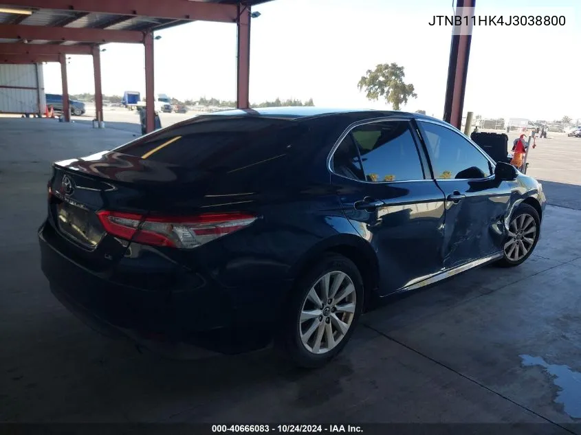 2018 Toyota Camry Le VIN: JTNB11HK4J3038800 Lot: 40666083