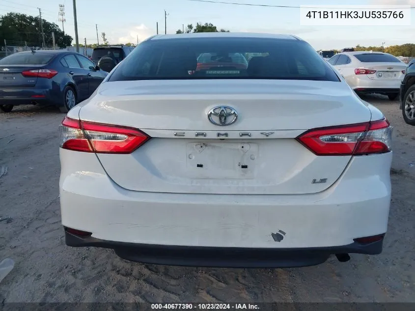 2018 Toyota Camry Le VIN: 4T1B11HK3JU535766 Lot: 40677390