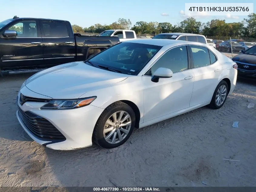 4T1B11HK3JU535766 2018 Toyota Camry Le