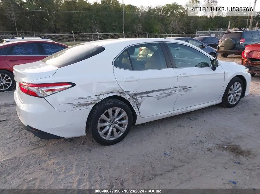 4T1B11HK3JU535766 2018 Toyota Camry Le