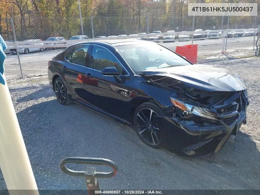 2018 Toyota Camry Xse VIN: 4T1B61HK5JU500437 Lot: 40690857