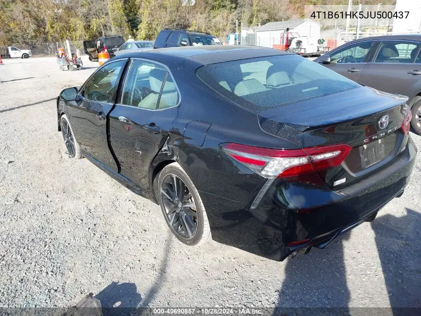 2018 Toyota Camry Xse VIN: 4T1B61HK5JU500437 Lot: 40690857