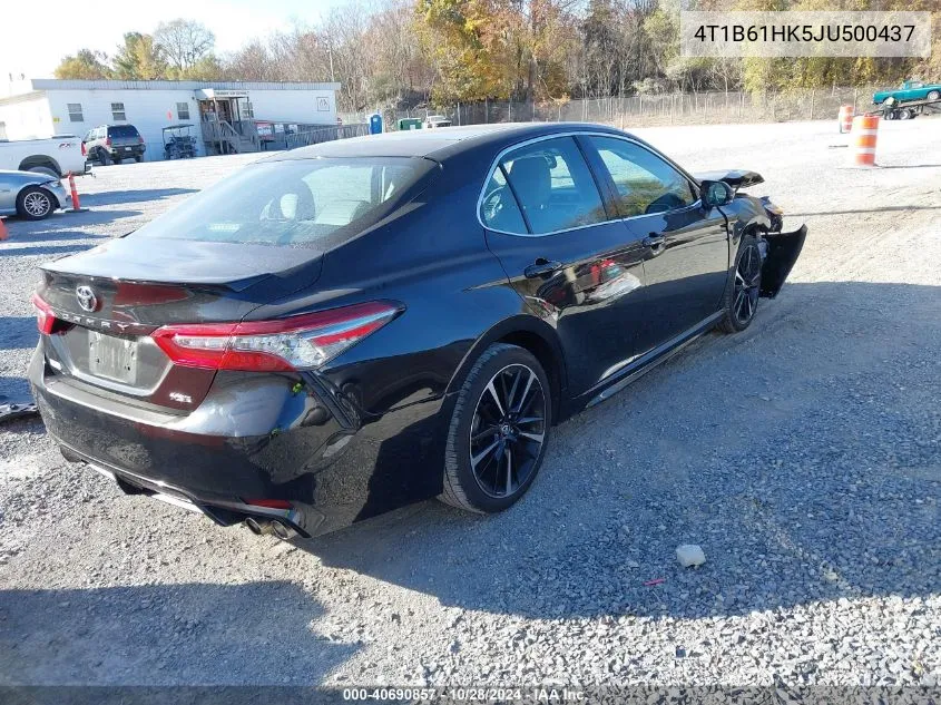 2018 Toyota Camry Xse VIN: 4T1B61HK5JU500437 Lot: 40690857