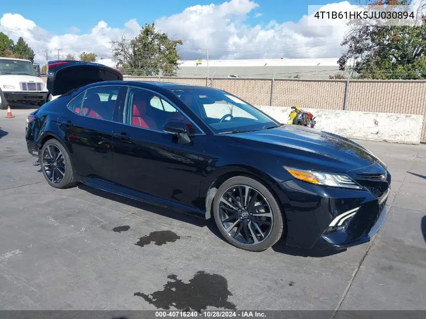 2018 Toyota Camry Xse VIN: 4T1B61HK5JU030894 Lot: 40716240