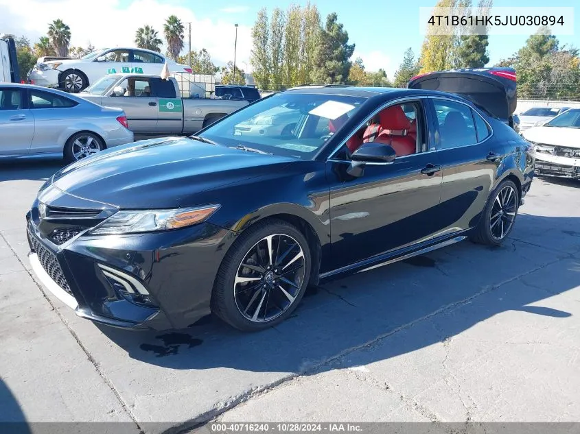 2018 Toyota Camry Xse VIN: 4T1B61HK5JU030894 Lot: 40716240