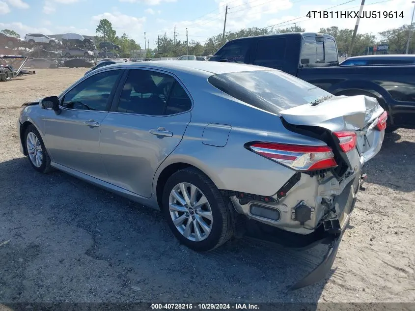 2018 Toyota Camry Le VIN: 4T1B11HKXJU519614 Lot: 40728215