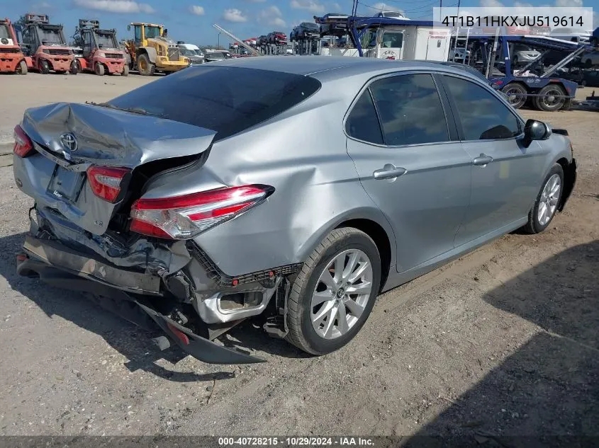 4T1B11HKXJU519614 2018 Toyota Camry Le